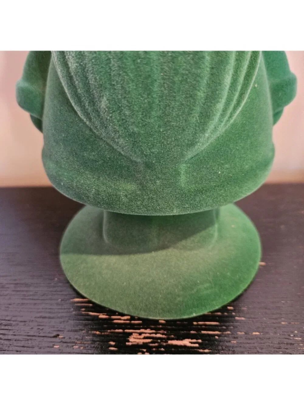 Bath and Body Works Green Gnome Felt Christmas Pillar Candle Holder Stand